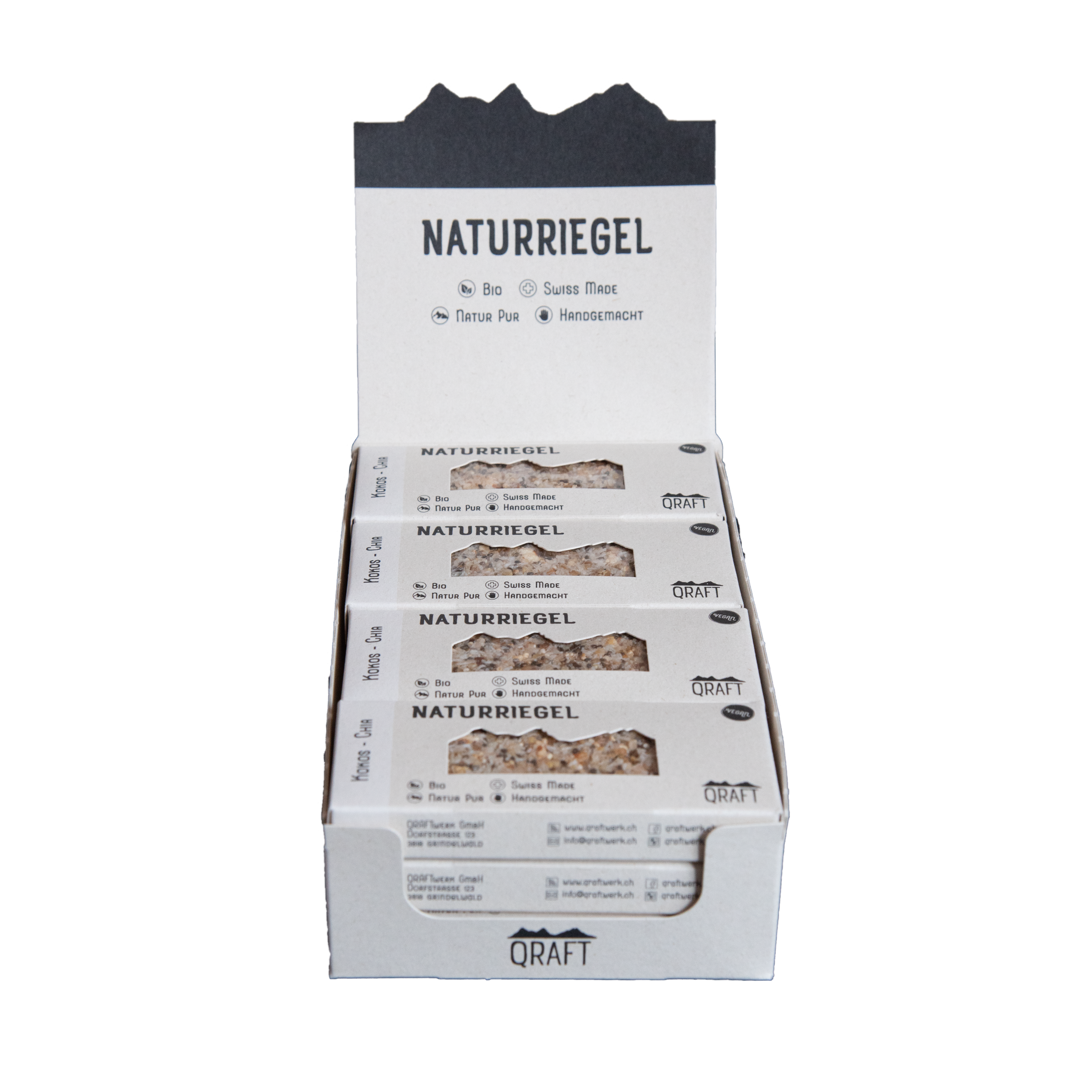 12er-Box Naturriegel Bio Kokos Chia