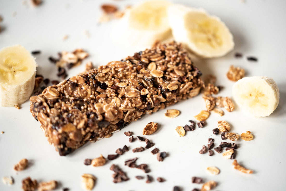 12er-Box Naturriegel Bio Bananen Kakaonibs