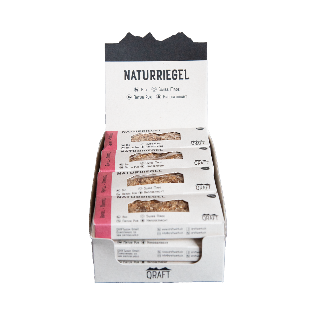 12er-Box Naturriegel Bio Apfel Mandel