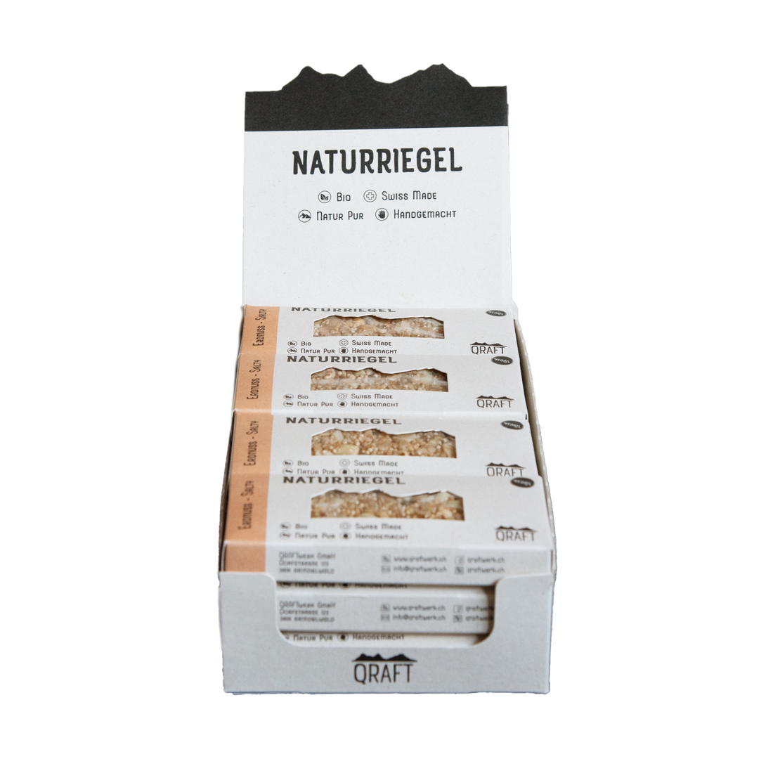 12er-Box Naturriegel Bio Erdnuss Salty